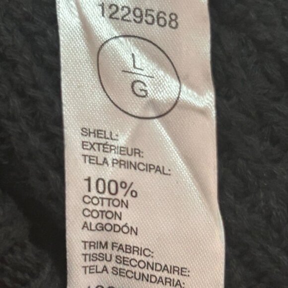 NWT Buffalo David Bitton Black Waffle‎ Knit Sweater W/ Elbow Patches Size Large - Picture 5 of 8